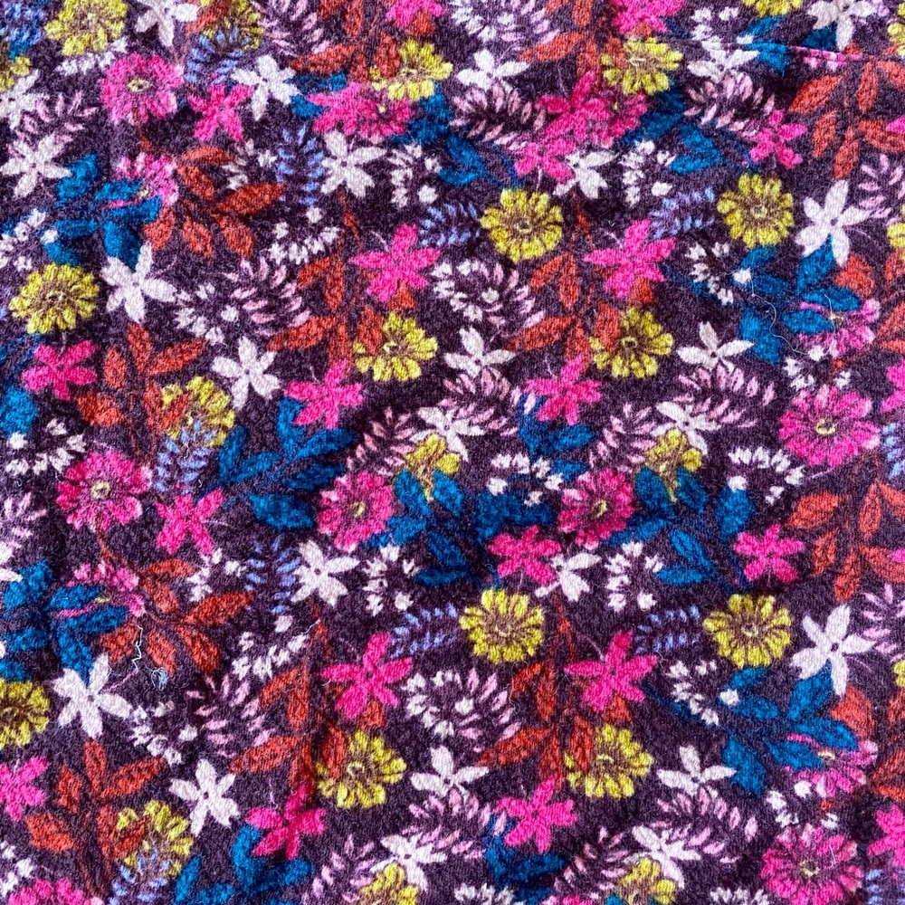 Anthropologie Floral 3/4 Balloon sleeve shirt - Picture 3 of 3